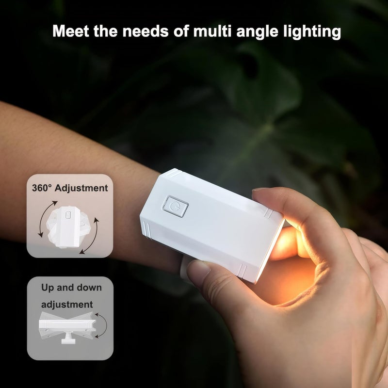 Omeet LED Wrist Flashlight, 3 Color temperatures, 360 Degree Adjustable, Suitable for Nighttime Cycling, Running, Fishing, and Reading - Image 3